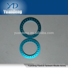 Custom CNC anodizado azul lavadoras de alumínio